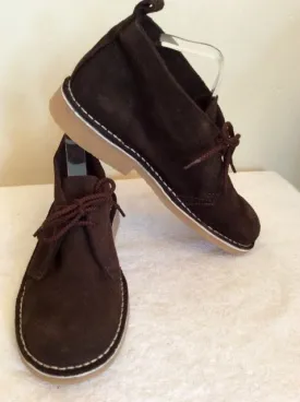 BRAND NEW BOUNCERS BROWN SUEDE DESERT BOOTS SIZE 8
