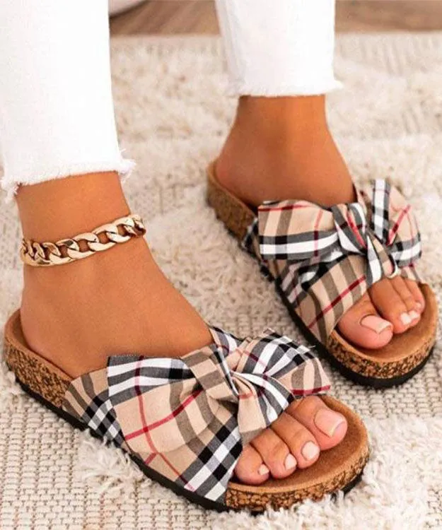 Casual Bow Beach Slides