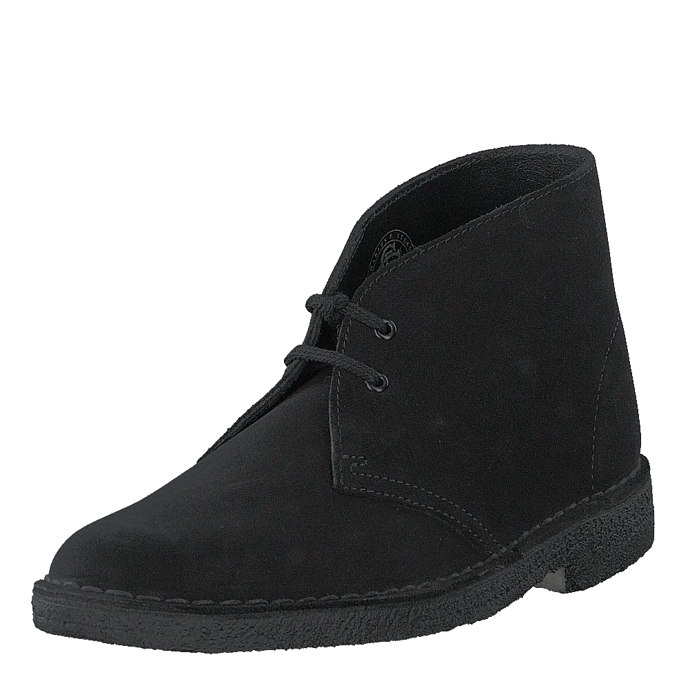 Desert Boot. Black Suede