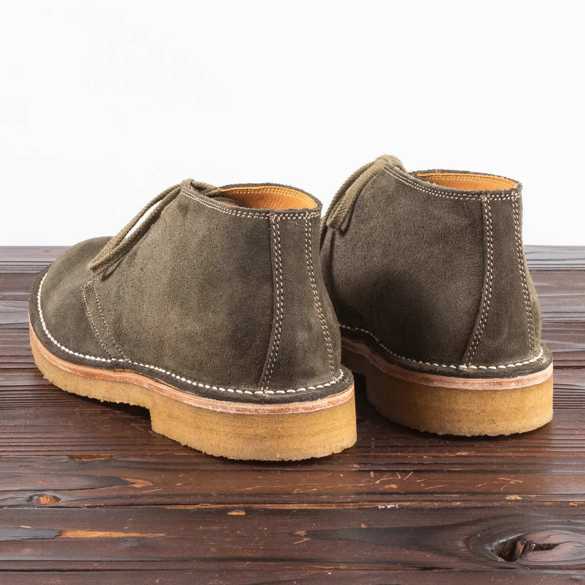 Desert Boots - Olive Suede