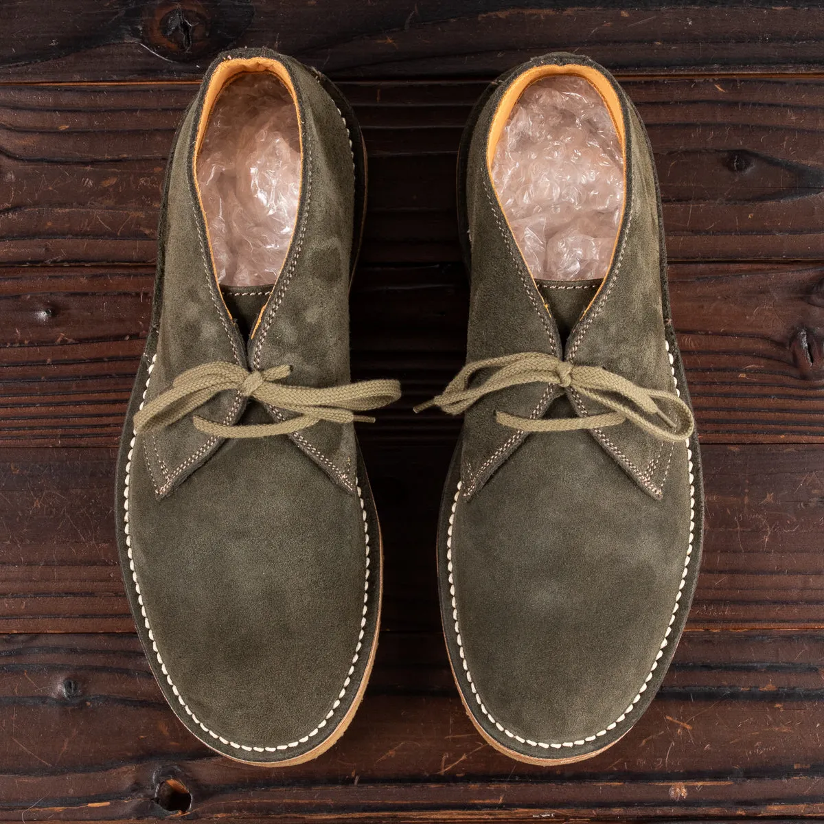 Desert Boots - Olive Suede