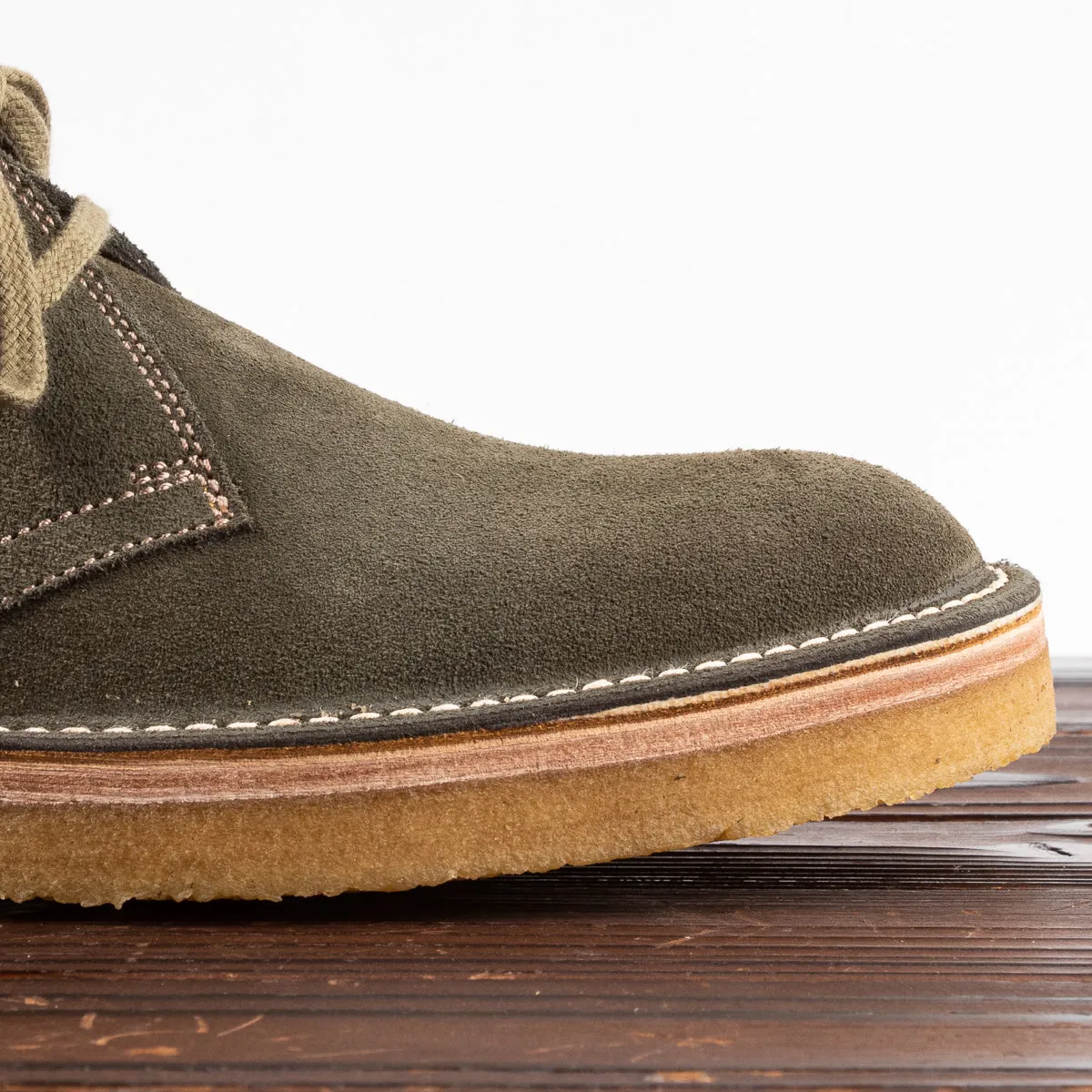 Desert Boots - Olive Suede