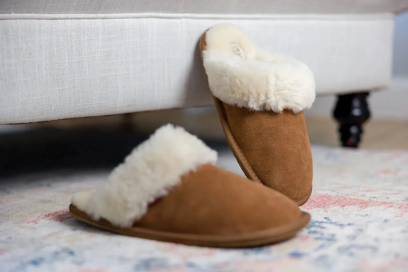 Drapers Lilly Womens Sheepskin Mule Slippers