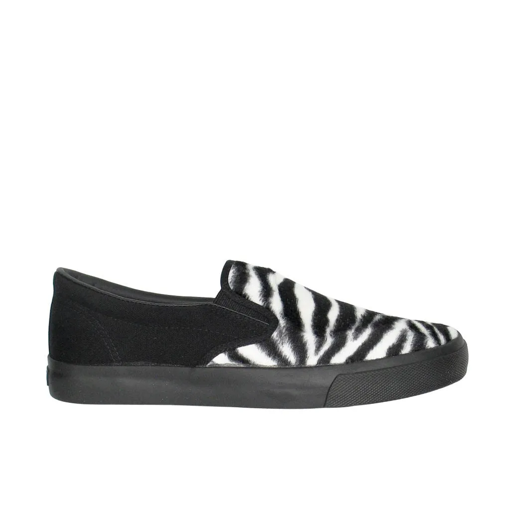 Draven Zebra Fur Slip-Ons Men's Shoes