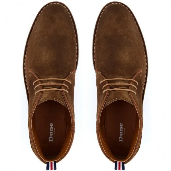 Dune London CASH Mens Desert Boots Tan