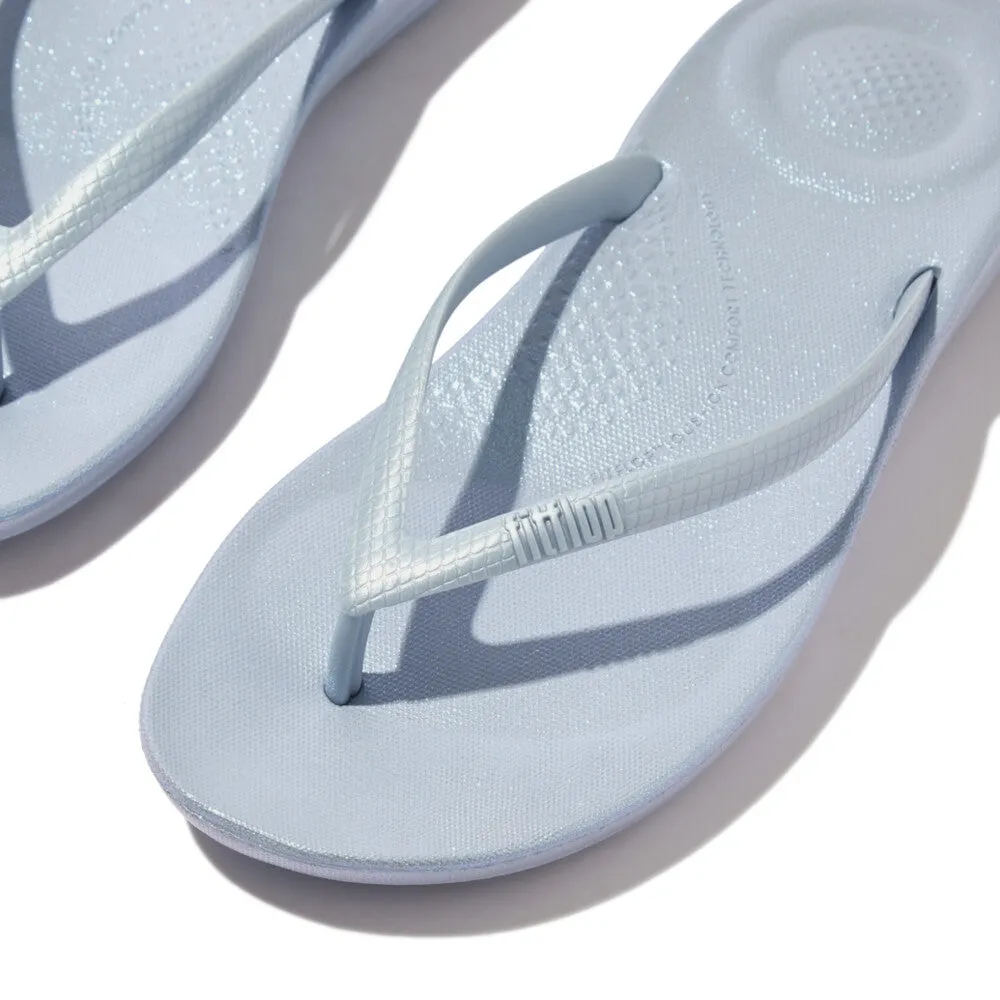 FitFlop iQushion Pearlized Thongs Blue