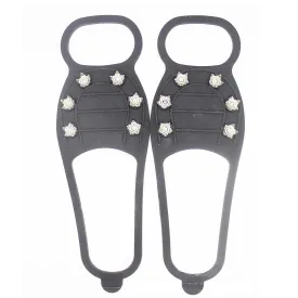 Hiking Poles Ice Snow Grips Traction Cleats Anti-slip For Shoes And Boots