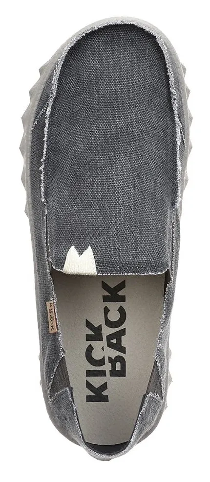 Kickback Mens Couch Slip On Canvas Shoes - Dark Navy