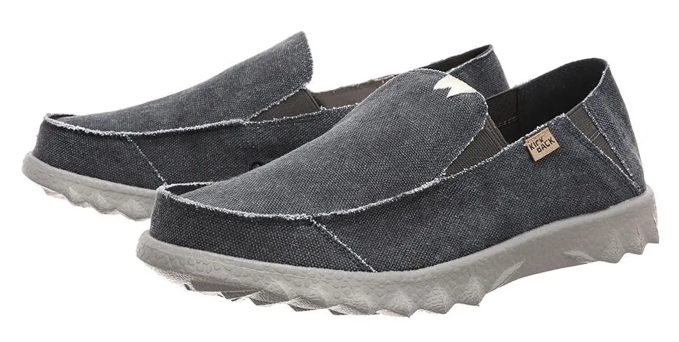 Kickback Mens Couch Slip On Canvas Shoes - Dark Navy