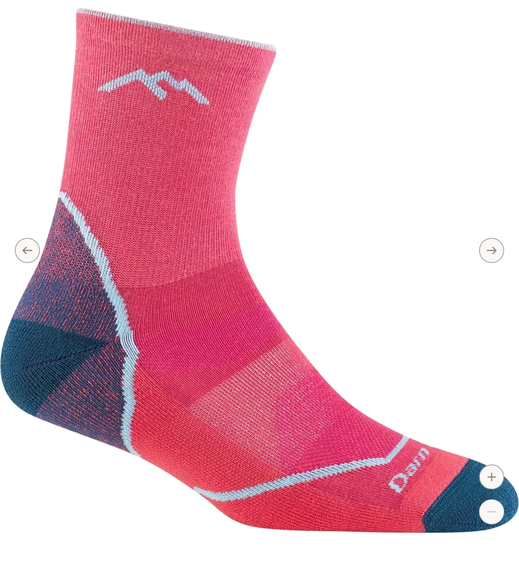 Kids Light Hiker Micro Crew Lightweight Hiking Sock Raspberry 3023