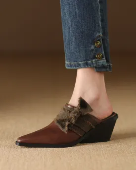 Manda - Bow Embellished Mules