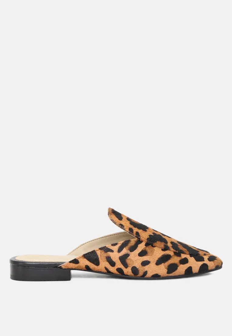 Marla Metallic Leather Mules