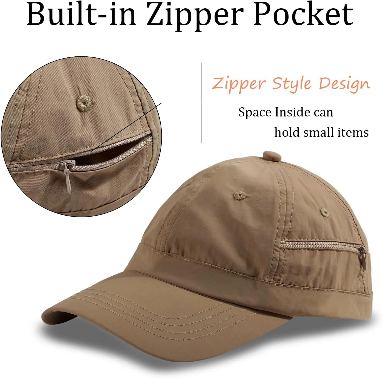 Mens Waterproof Baseball Cap Womens Rain Hat Foldable Outdoor Running Sun Fishing hat