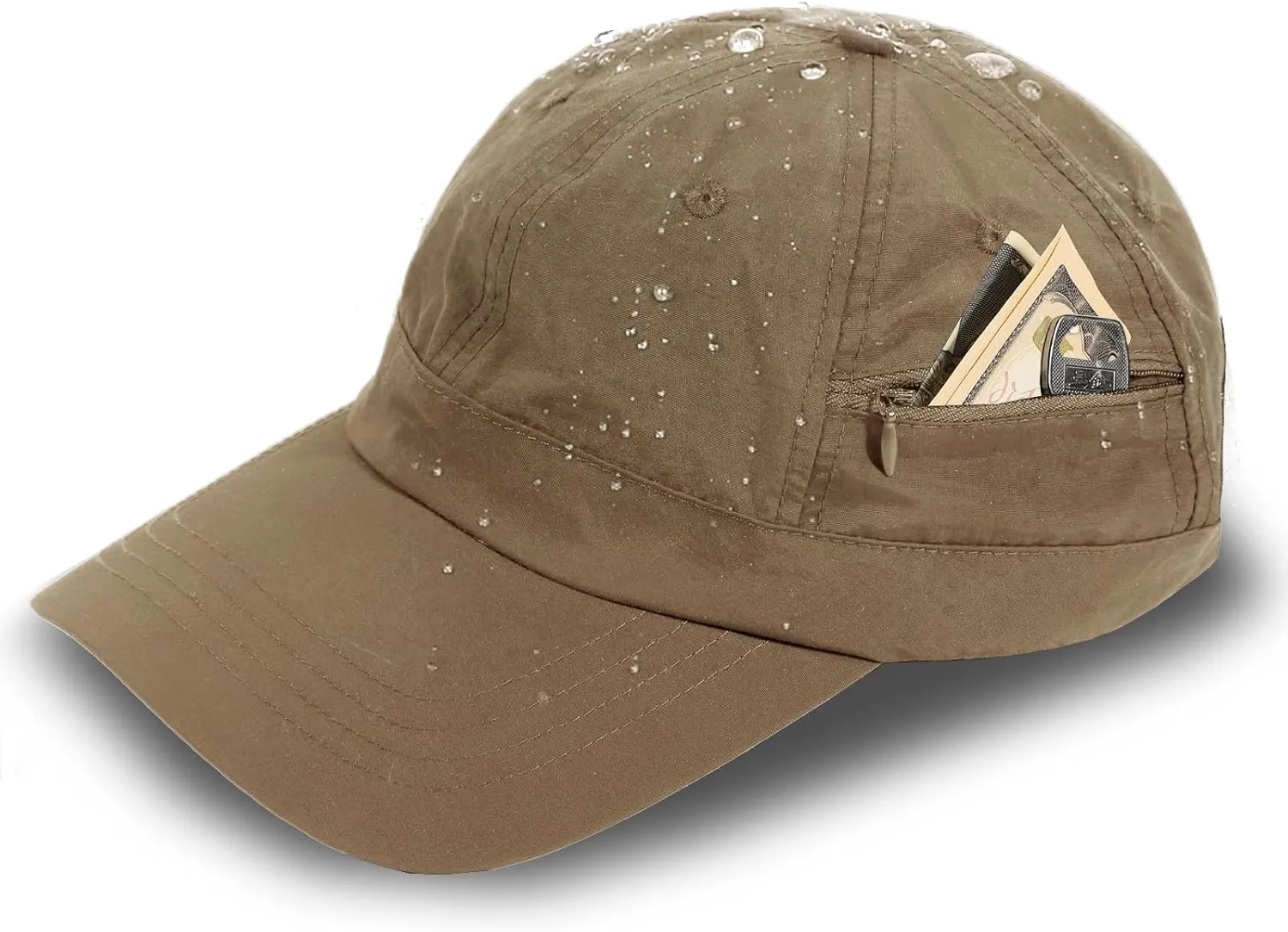 Mens Waterproof Baseball Cap Womens Rain Hat Foldable Outdoor Running Sun Fishing hat