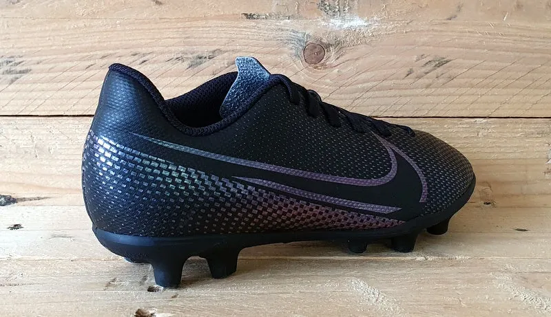 Nike Mercurial Vapor Kids Football Boots UK1/US1.5Y/EU33 AT8161-010 Black/Purple