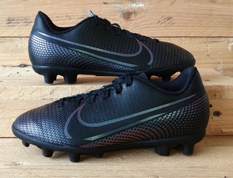 Nike Mercurial Vapor Kids Football Boots UK1/US1.5Y/EU33 AT8161-010 Black/Purple