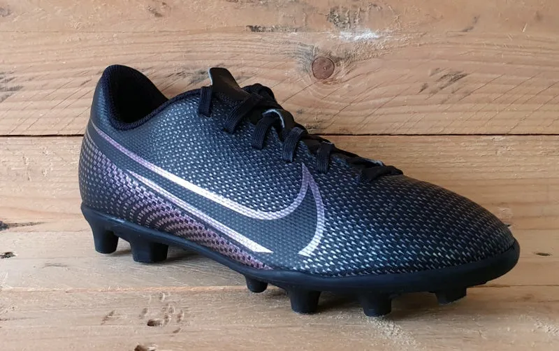 Nike Mercurial Vapor Kids Football Boots UK1/US1.5Y/EU33 AT8161-010 Black/Purple