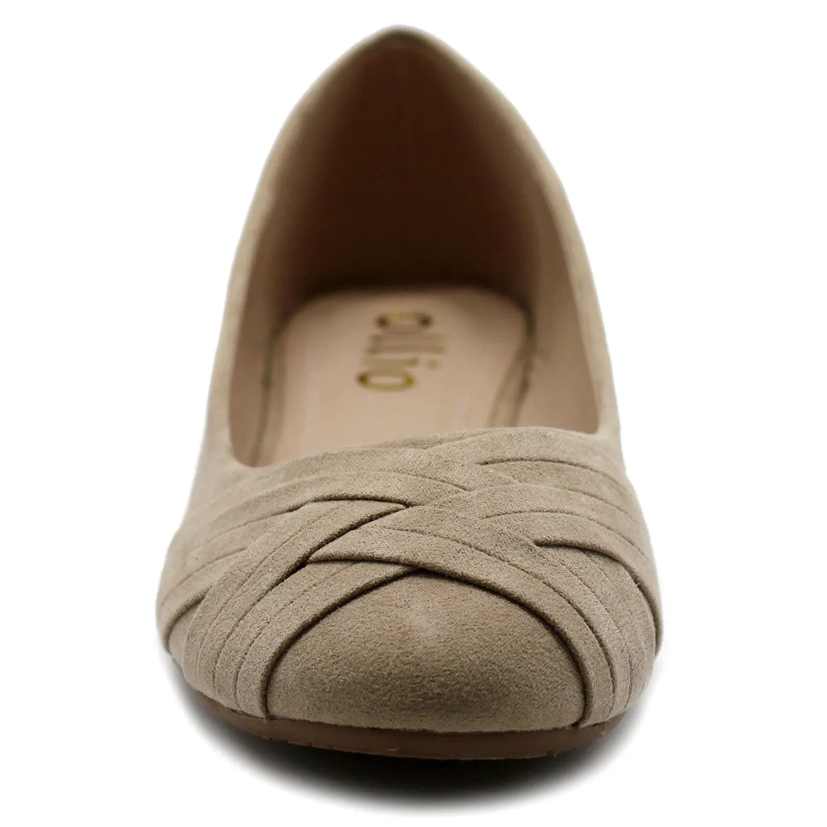 Ollio Women's Ballet Shoe Cute Casual Comfort Flat (Beige, Black, Royal Blue, Brown, Green, Navy)