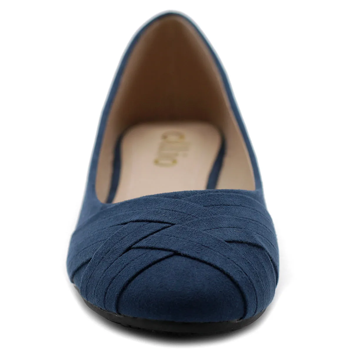Ollio Women's Ballet Shoe Cute Casual Comfort Flat (Beige, Black, Royal Blue, Brown, Green, Navy)