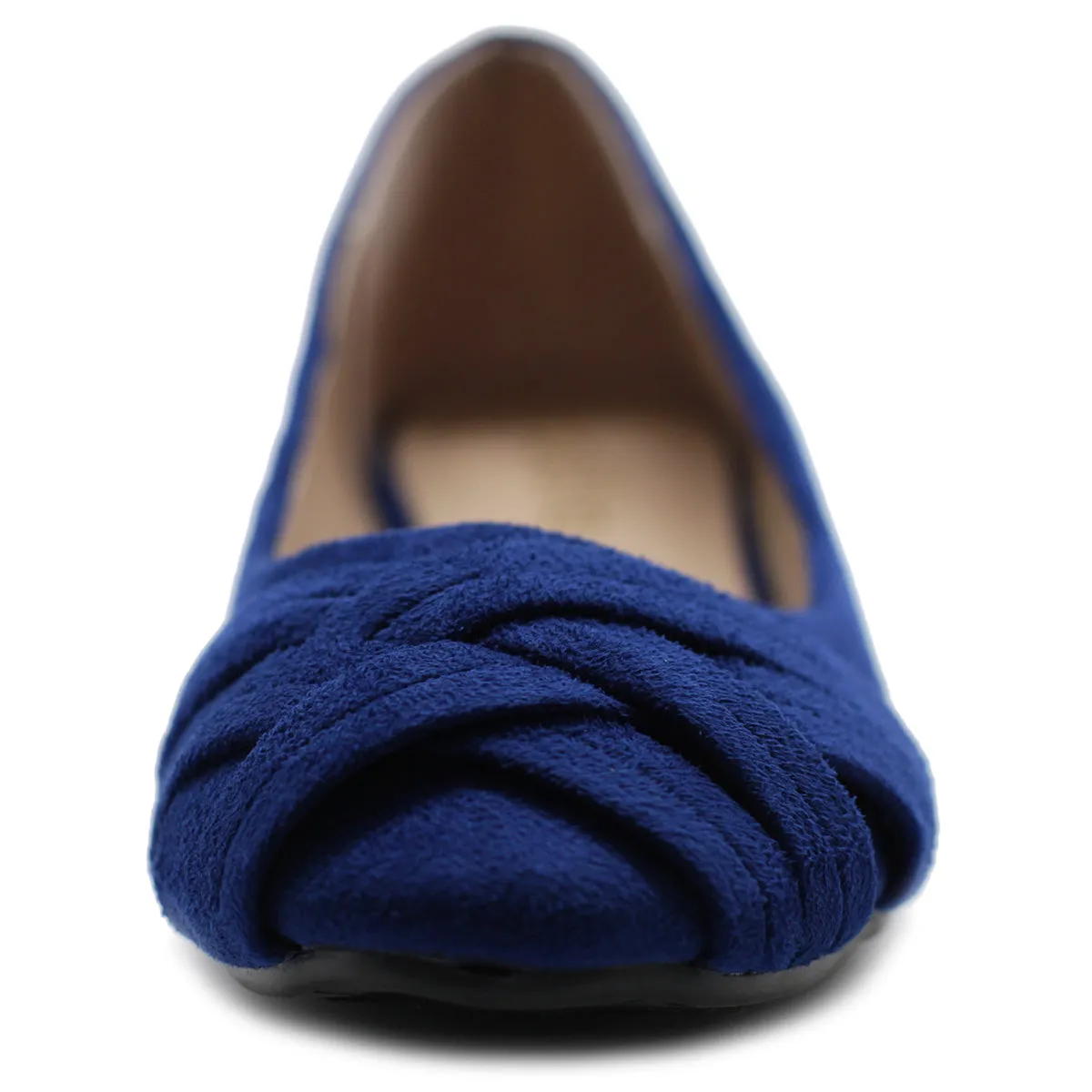 Ollio Women's Ballet Shoe Cute Casual Comfort Flat (Beige, Black, Royal Blue, Brown, Green, Navy)