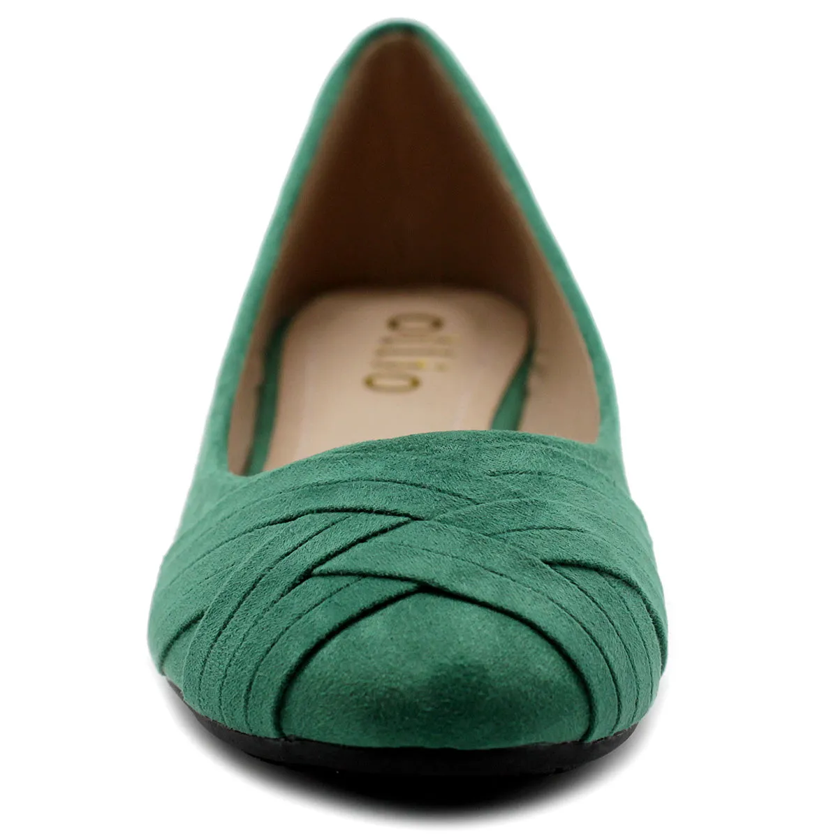 Ollio Women's Ballet Shoe Cute Casual Comfort Flat (Beige, Black, Royal Blue, Brown, Green, Navy)