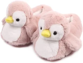 Penguin Cute Women Slippers Funny Animal Slippers Novelty Plush Slippers Fluffy Fuzzy Winter Warm Bedroom House Shoes Cartoon Slippers for Women Men Teen Girls