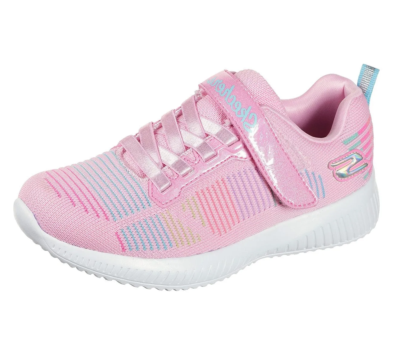 Skechers Kids Bobs Sport Squad Fresh Delight Trainers- Pink