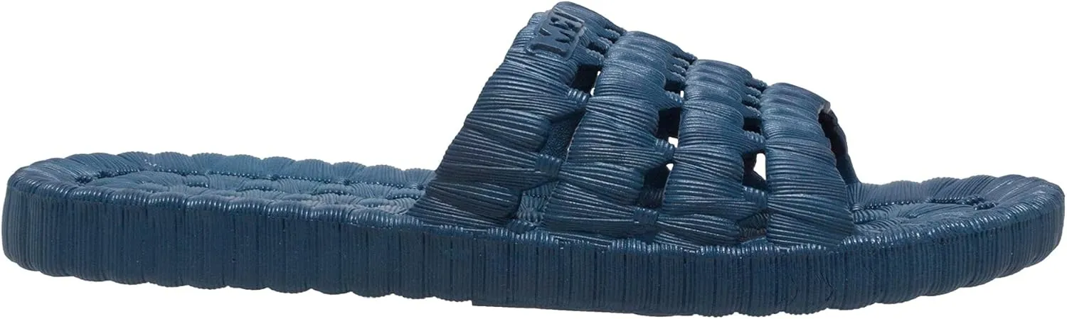 TECS Mens Quick Drying Lightweight Water Shoe With Open Toe, Rubber Sole With Drainage Hole Water Shoe For Beach, Showers, House Slipper, Dorms, Outdoor and Versatile Use