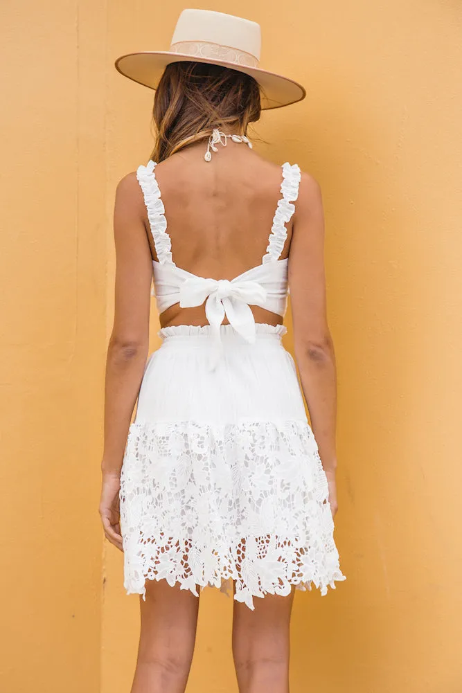 Vereda Norte Crop Top White
