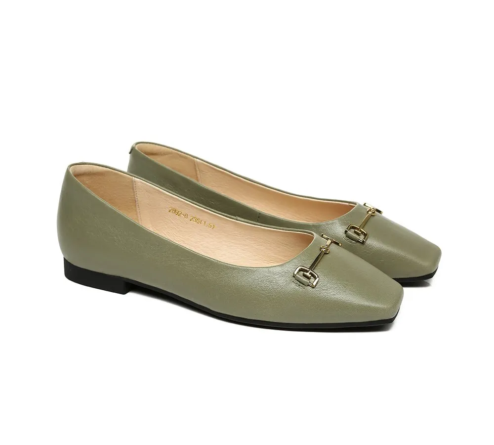 Women Leather Ballet Flats Olivia