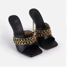 Women's Thin High Heel Mules
