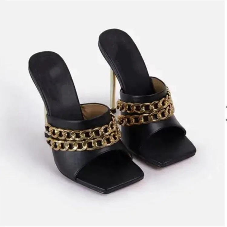 Women's Thin High Heel Mules